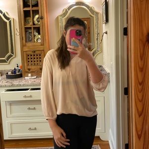 light pink long sleeve shirt